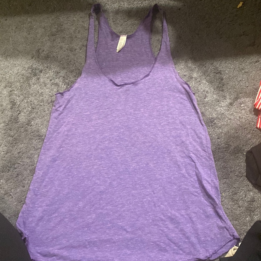 American apparel purple tank